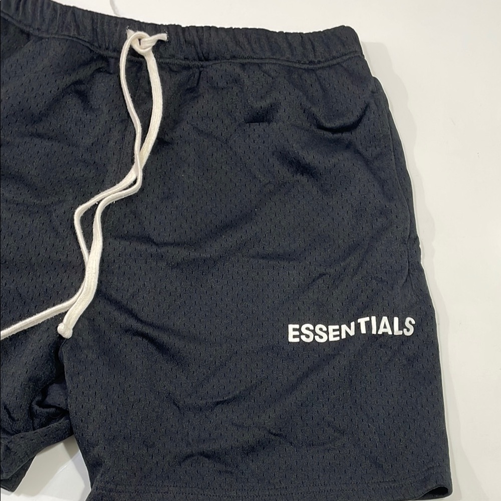 Essentials Black Men's Shorts